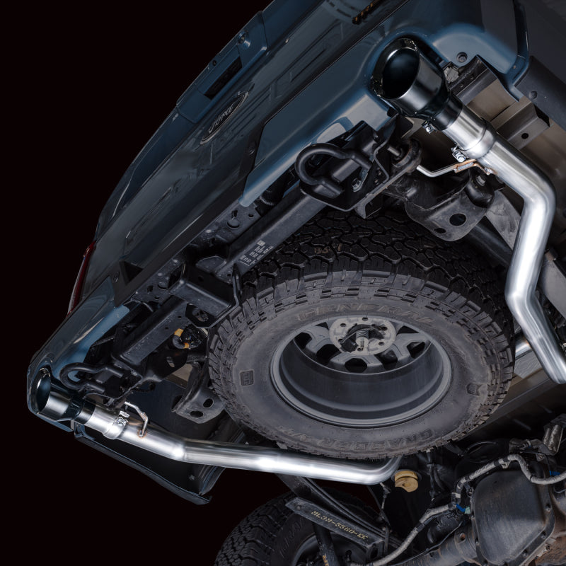 AWE Tuning 2021+ Ford F-150 Tremor (w/ Bumper Cutouts) 0FG Resonated Catback - Diamond Black Tips AWE Tuning 2021+ Ford F-150 Tremor (w/ Bumper Cutouts) 0FG Resonated Catback - Diamond Black Tips
