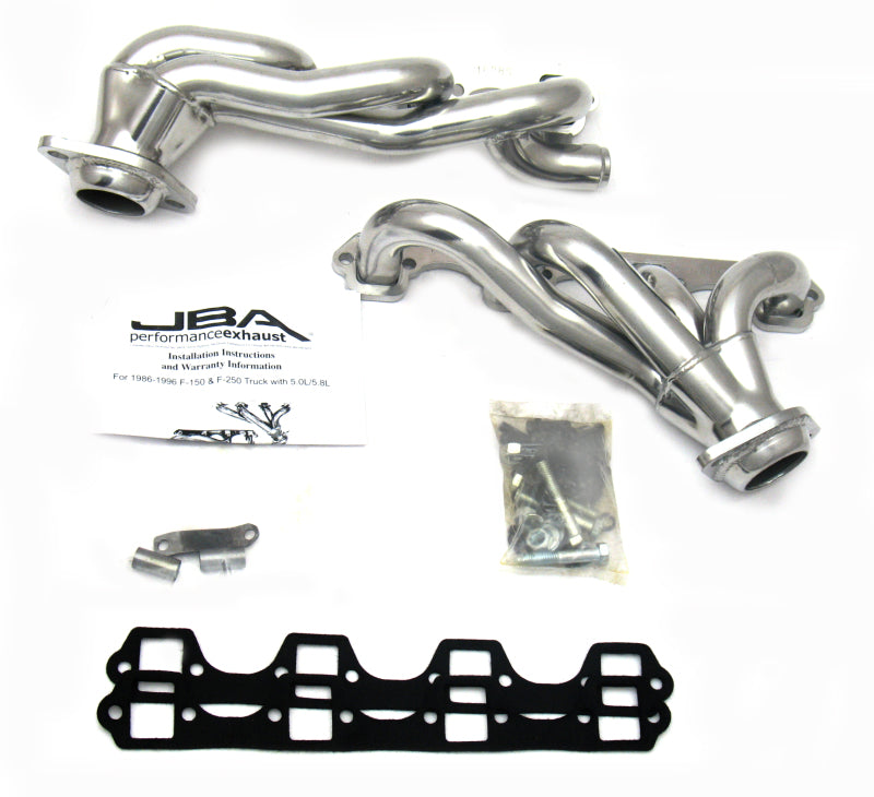 JBA 87-96 Ford F-150 5.8L SBF 1-5/8in Primary Silver Ctd Cat4Ward Header JBA 87-96 Ford F-150 5.8L SBF 1-5/8in Primary Silver Ctd Cat4Ward Header