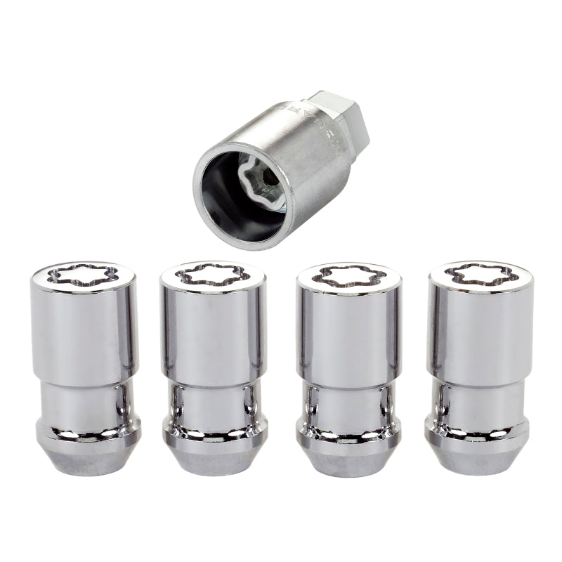 McGard Wheel Lock Nut Set - 4pk. (Cone Seat) 1/2-20 / 3/4 & 13/16 Dual Hex / 1.66in. Length - Chrome McGard Wheel Lock Nut Set - 4pk. (Cone Seat) 1/2-20 / 3/4 & 13/16 Dual Hex / 1.66in. Length - Chrome