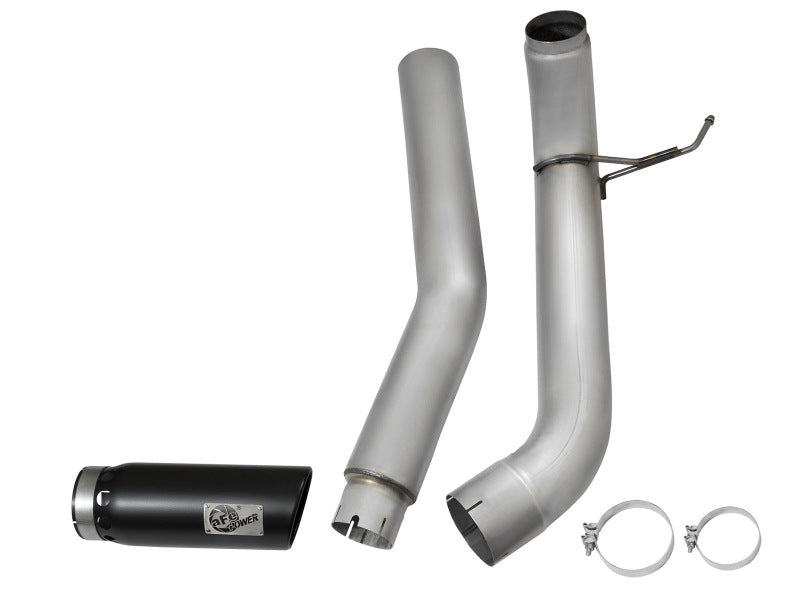 aFe LARGE BORE HD 5in DPF-Back SS Exhaust w/ Black Tip 2016 Nissan Titan 5.0L V8 (td) CC SB aFe LARGE BORE HD 5in DPF-Back SS Exhaust w/ Black Tip 2016 Nissan Titan 5.0L V8 (td) CC SB