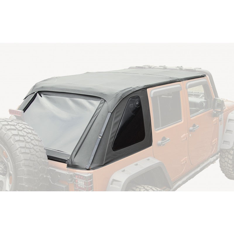 Rugged Ridge Bowless Soft Top Black Diamond 4-Door 07-18 Jeep Wrangler JK Rugged Ridge Bowless Soft Top Black Diamond 4-Door 07-18 Jeep Wrangler JK