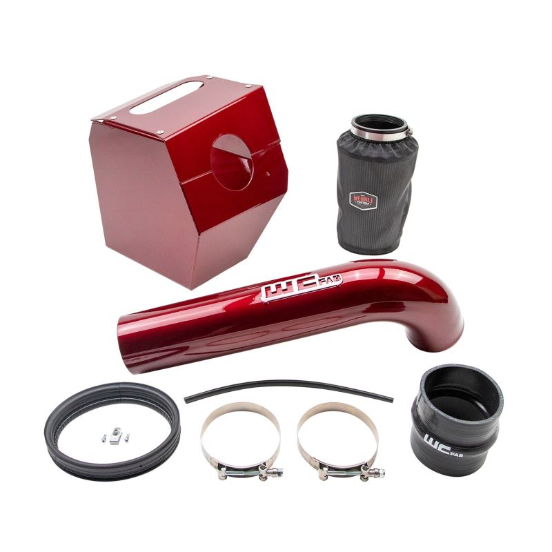 Wehrli 17-19 Chevrolet 6.6L L5P Duramax 4in Intake Kit - Candy Red Wehrli 17-19 Chevrolet 6.6L L5P Duramax 4in Intake Kit - Candy Red