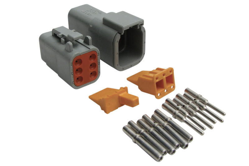 Haltech Matching Set of Deutsch DTM-6 Connectors 7.5 Amp Plug & Pins Haltech Matching Set of Deutsch DTM-6 Connectors 7.5 Amp Plug & Pins