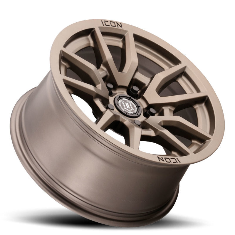 ICON Vector 5 17x8.5 5x5 -6mm Offset 4.5in BS 71.5mm Bore Bronze Wheel ICON Vector 5 17x8.5 5x5 -6mm Offset 4.5in BS 71.5mm Bore Bronze Wheel