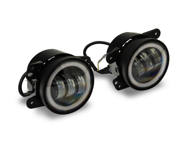 Raxiom 07-23 Jeep Wrangler JK & JL Axial Series Halo LED Fog Lights- Amber Raxiom 07-23 Jeep Wrangler JK & JL Axial Series Halo LED Fog Lights- Amber