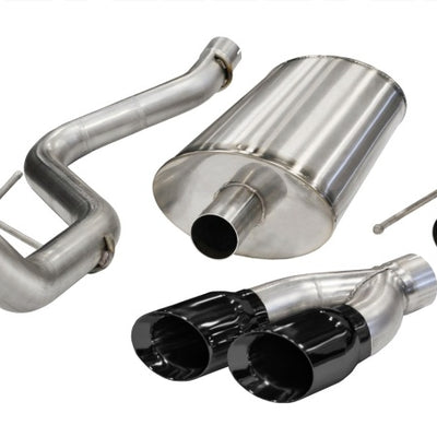 Corsa 2011-2014 Ford F-150 Raptor 6.2L V8 Black Sport Cat-Back Exhaust
