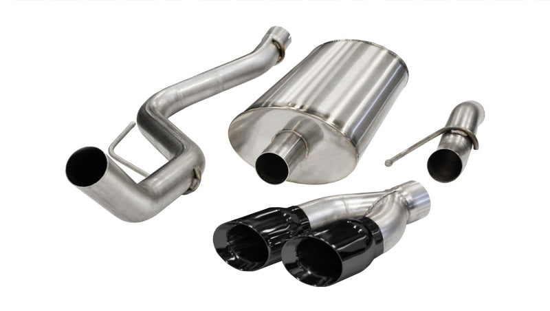 Corsa 2011-2014 Ford F-150 Raptor 6.2L V8 Black Sport Cat-Back Exhaust Corsa 2011-2014 Ford F-150 Raptor 6.2L V8 Black Sport Cat-Back Exhaust
