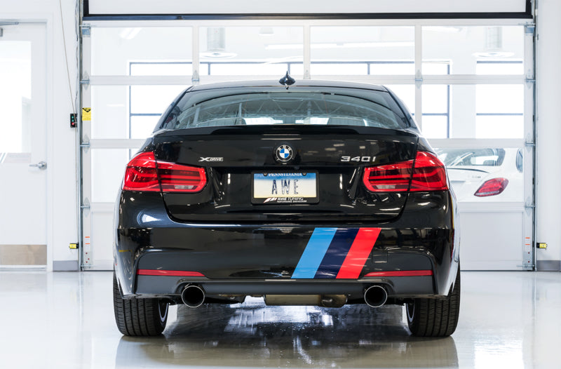 AWE Tuning BMW F3X 340i Touring Edition Axle-Back Exhaust - Chrome Silver Tips (102mm) AWE Tuning BMW F3X 340i Touring Edition Axle-Back Exhaust - Chrome Silver Tips (102mm)