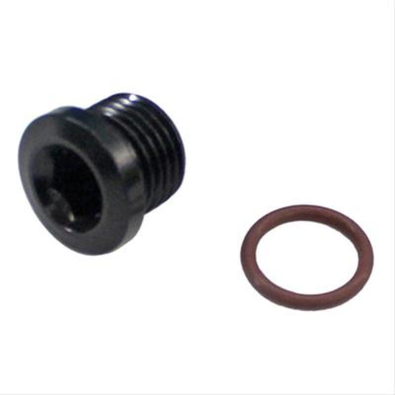 Fragola -10AN (7/8-14) Socket Hex Port Plug - Black Fragola -10AN (7/8-14) Socket Hex Port Plug - Black