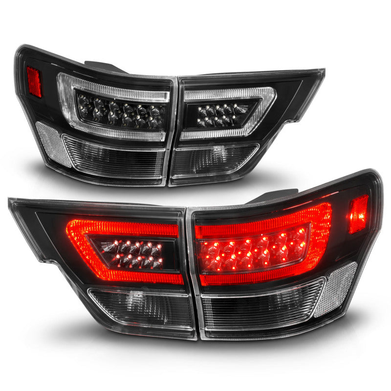 ANZO 11-13 Jeep Grand Cherokee LED Taillights w/ Lightbar Black Housing/Clear Lens 4pcs ANZO 11-13 Jeep Grand Cherokee LED Taillights w/ Lightbar Black Housing/Clear Lens 4pcs