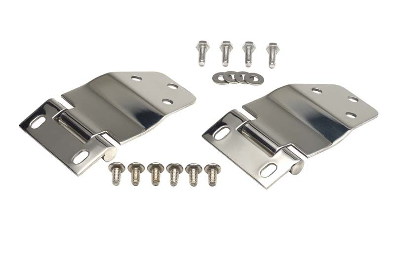 Kentrol 77-86 Jeep CJ7 Liftgate Hinge Pair - Polished Silver Kentrol 77-86 Jeep CJ7 Liftgate Hinge Pair - Polished Silver