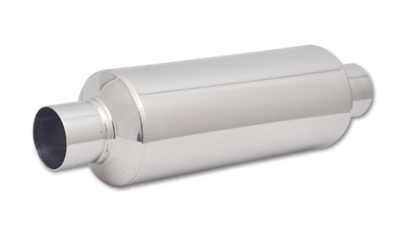 Vibrant SS Resonator (Standard Design) 2.5in inlet/outlet x 18in long w/ 5in OD resonator body Vibrant SS Resonator (Standard Design) 2.5in inlet/outlet x 18in long w/ 5in OD resonator body