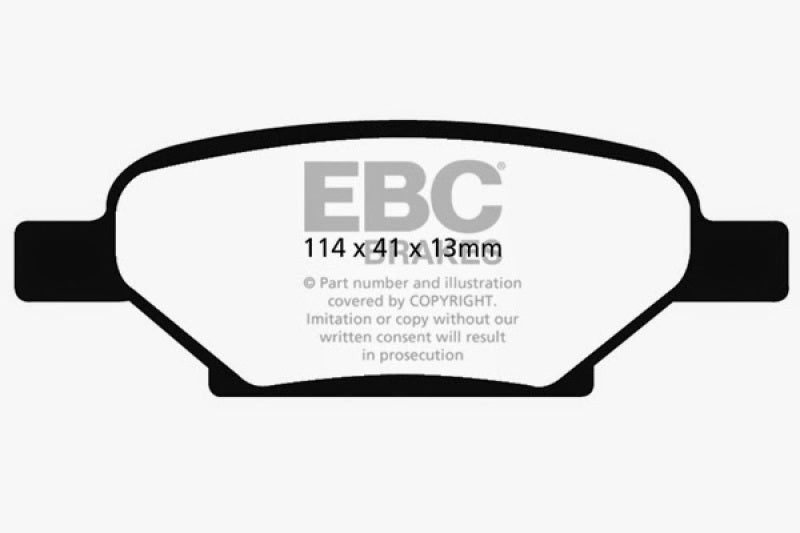 EBC 04-06 Chevrolet Cobalt 2.0 Supercharged Yellowstuff Rear Brake Pads EBC 04-06 Chevrolet Cobalt 2.0 Supercharged Yellowstuff Rear Brake Pads
