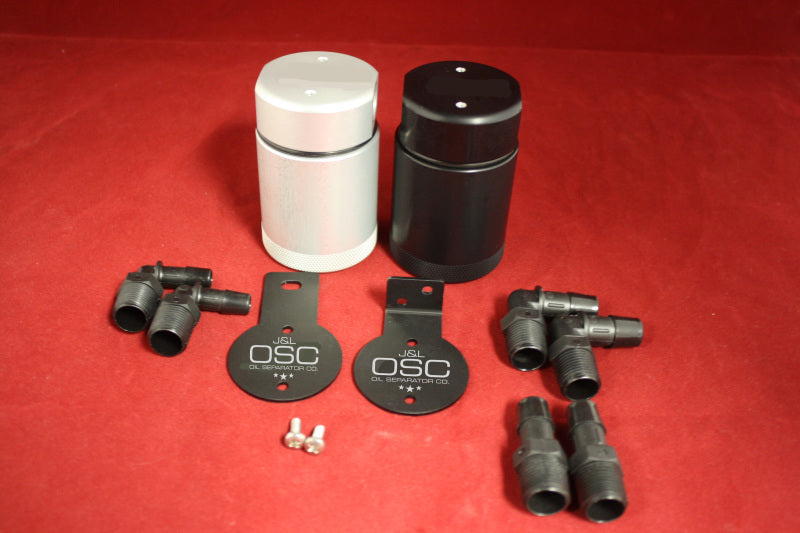 J&L Oil Separator 3.0 Base Kit - Clear Anodized (Incl 2 Brackets & 6 Fittings) J&L Oil Separator 3.0 Base Kit - Clear Anodized (Incl 2 Brackets & 6 Fittings)