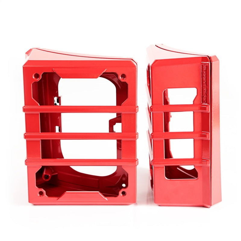 Rugged Ridge 07-18 Jeep Wrangler JK Red Elite Tail Light Guards Rugged Ridge 07-18 Jeep Wrangler JK Red Elite Tail Light Guards