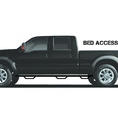 N-Fab Nerf Step 19-20 Chevy/GMC 1500 Double Cab 6.5ft Bed - Bed Access - Gloss Black