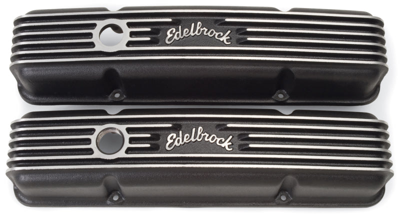Edelbrock Valve Cover Classic Series Chevrolet 1959-1986 262-400 CI V8 Black Edelbrock Valve Cover Classic Series Chevrolet 1959-1986 262-400 CI V8 Black