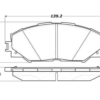 StopTech Street Touring 10 Lexus HS 250h / 09 Pontiac Vibe 1.8L Front Pads