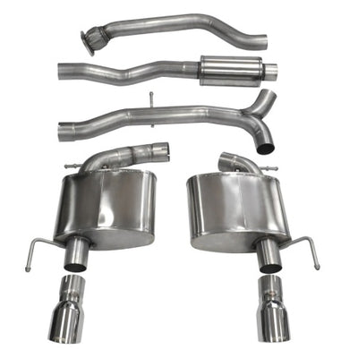 Corsa 2013-2019 Cadillac ATS Sedan 2.0L A/T Polished Sport Dual Rear Cat-Back Exhaust