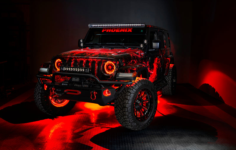 Oracle Jeep Wrangler JL/Gladiator JT Sport High Performance W LED Fog Lights - Red SEE WARRANTY Oracle Jeep Wrangler JL/Gladiator JT Sport High Performance W LED Fog Lights - Red SEE WARRANTY