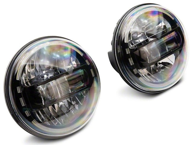 Raxiom 97-18 Jeep Wrangler TJ/JK Axial 7-Inch LED Headlights w/ DRL- Black Housing (Clear Lens) Raxiom 97-18 Jeep Wrangler TJ/JK Axial 7-Inch LED Headlights w/ DRL- Black Housing (Clear Lens)