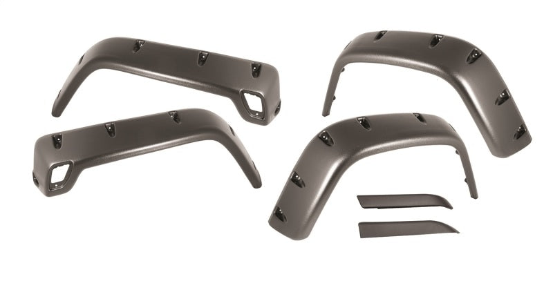 Rugged Ridge 6-Piece Fender Flare Kit 97-06 Jeep Wrangler Rugged Ridge 6-Piece Fender Flare Kit 97-06 Jeep Wrangler