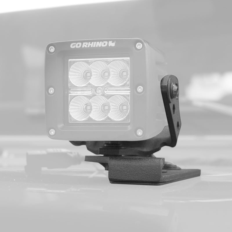Go Rhino 18-20 Jeep Wrangler JL/JLU/Gladiator JT Light Mount - 3in Cube Go Rhino 18-20 Jeep Wrangler JL/JLU/Gladiator JT Light Mount - 3in Cube