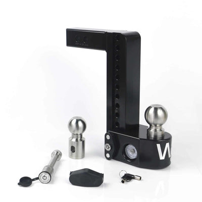 Weigh Safe 10in Drop Hitch w/Built-in Scale & 2in Shank (8K/12.5K GTWR) w/WS05 - Black Cerakote