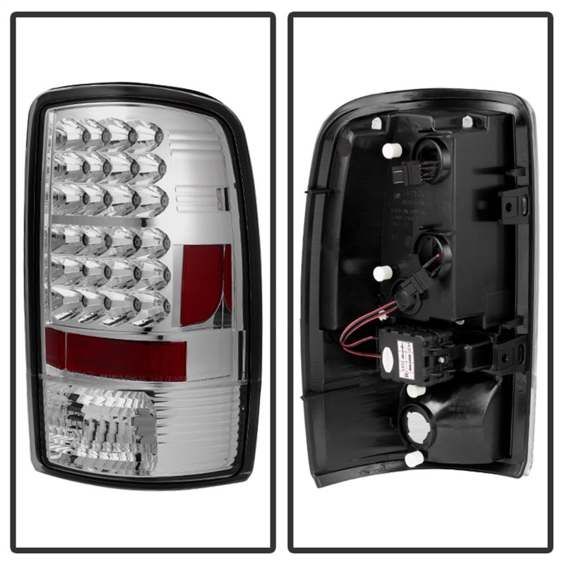 Spyder Chevy Suburban/Tahoe 1500/2500 00-06/GMC Yukon LED Tail Lights Chrome ALT-YD-CD00-LED-C Spyder Chevy Suburban/Tahoe 1500/2500 00-06/GMC Yukon LED Tail Lights Chrome ALT-YD-CD00-LED-C