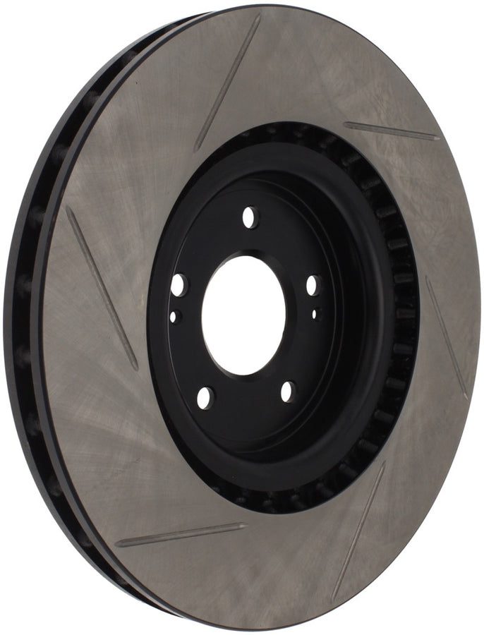 StopTech Power Slot 08-09 Evo 10 Slotted Left Front Rotor StopTech Power Slot 08-09 Evo 10 Slotted Left Front Rotor