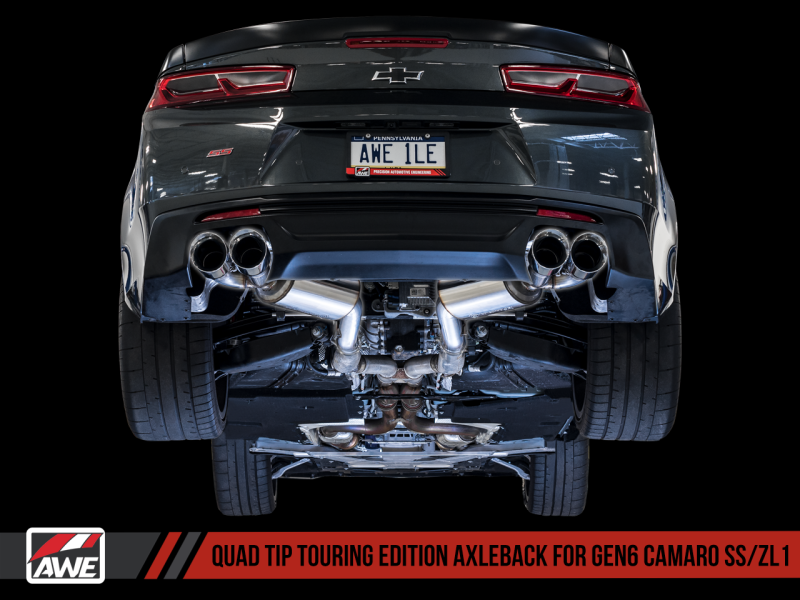 AWE Tuning 16-19 Chevrolet Camaro SS Axle-back Exhaust - Touring Edition (Quad Chrome Silver Tips) AWE Tuning 16-19 Chevrolet Camaro SS Axle-back Exhaust - Touring Edition (Quad Chrome Silver Tips)