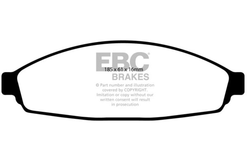 EBC 03+ Ford Crown Victoria 4.6 Redstuff Front Brake Pads EBC 03+ Ford Crown Victoria 4.6 Redstuff Front Brake Pads