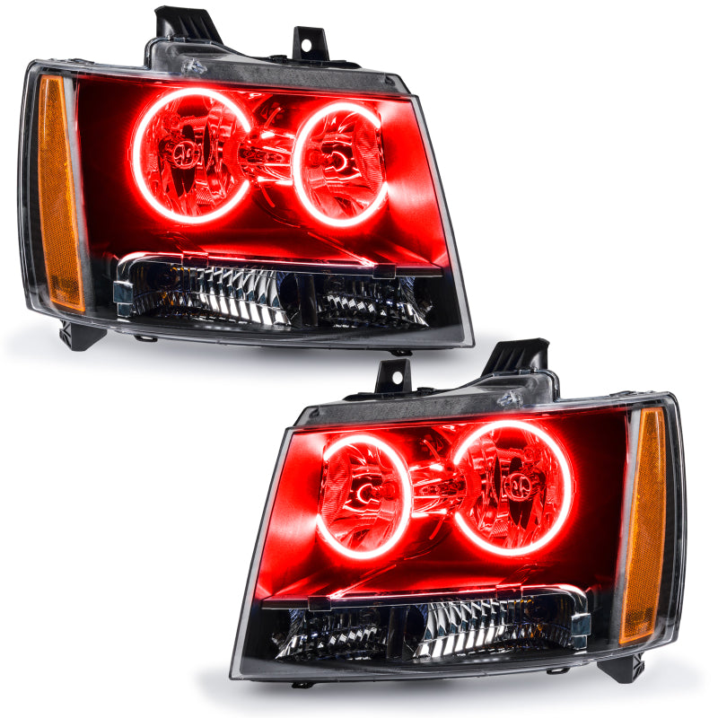 Oracle 07-13 Chevrolet Avalanche Pre-Assembed SMD Headlights - Red Oracle 07-13 Chevrolet Avalanche Pre-Assembed SMD Headlights - Red