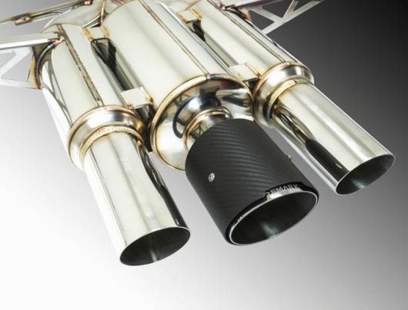 Remark Resonated Catback Exhaust 2017+ Honda Civic Type-R Spec III-Triple Tip Carbon Tip Cover (Res) Remark Resonated Catback Exhaust 2017+ Honda Civic Type-R Spec III-Triple Tip Carbon Tip Cover (Res)