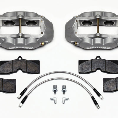 Wilwood D8-4 Front Caliper Kit Clear Corvette C2 / C3 65-82