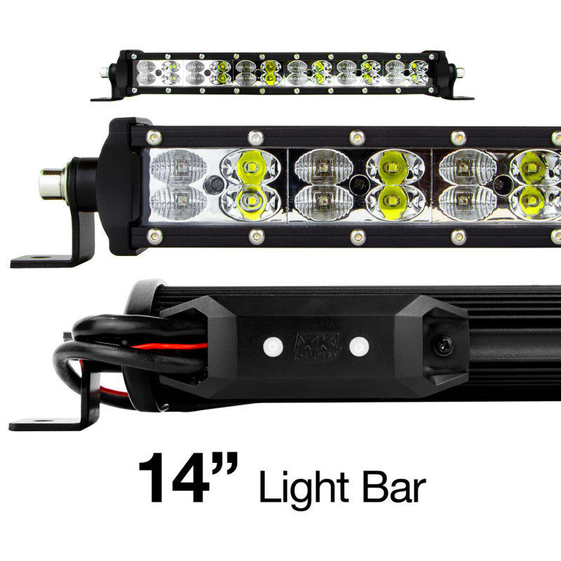 XK Glow RGBW Light Bar High Power Offroad Work/Hunting Light w/ Bluetooth Controller 14In XK Glow RGBW Light Bar High Power Offroad Work/Hunting Light w/ Bluetooth Controller 14In