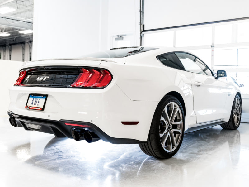 AWE Tuning 2018+ Ford Mustang GT (S550) Cat-back Exhaust - Touring Edition (Quad Diamond Black Tips) AWE Tuning 2018+ Ford Mustang GT (S550) Cat-back Exhaust - Touring Edition (Quad Diamond Black Tips)