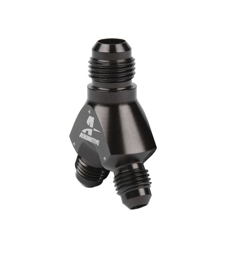 Aeromotive Y-Block - AN-06 - 2x AN-04 Aeromotive Y-Block - AN-06 - 2x AN-04