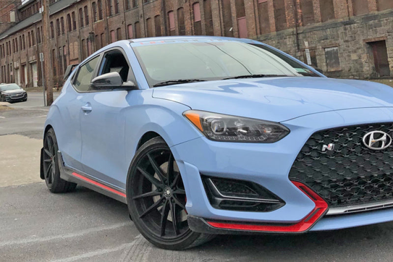 Rally Armor 19-22 Hyundai Veloster N Black UR Mud Flap w/ Silver Logo Rally Armor 19-22 Hyundai Veloster N Black UR Mud Flap w/ Silver Logo