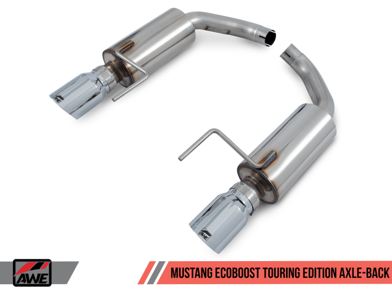 AWE Tuning S550 Mustang EcoBoost Axle-back Exhaust - Touring Edition (Chrome Silver Tips) AWE Tuning S550 Mustang EcoBoost Axle-back Exhaust - Touring Edition (Chrome Silver Tips)