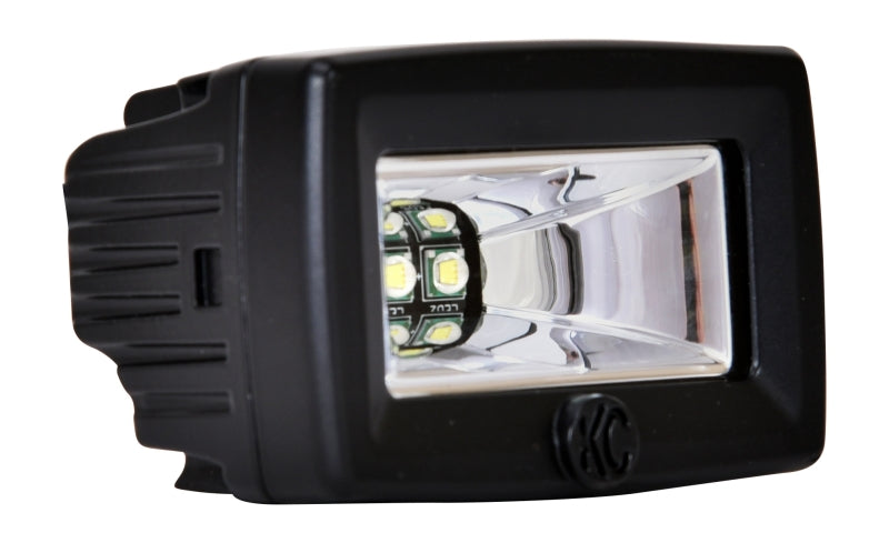 KC HiLiTES C-Series 2in. C2 LED Light 20w Area Flood Beam (Single) - Black KC HiLiTES C-Series 2in. C2 LED Light 20w Area Flood Beam (Single) - Black