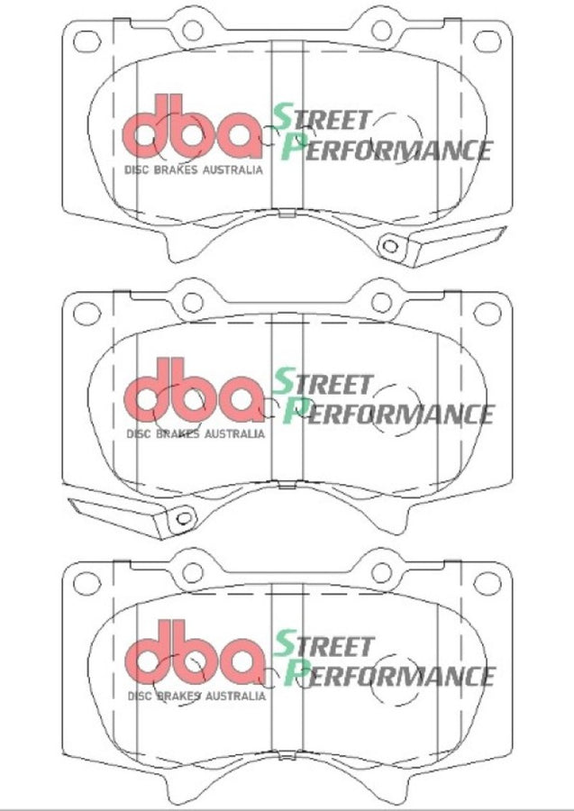 DBA 11-16 Toyota FJ Cruiser (GSJ15R) SP Performance Front Brake Pads DBA 11-16 Toyota FJ Cruiser (GSJ15R) SP Performance Front Brake Pads