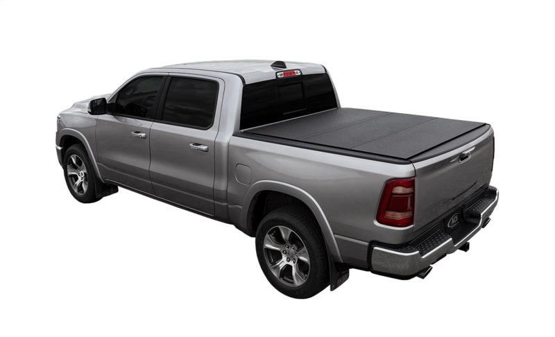 Access LOMAX Alum Tri-Fold Cover w/Split Rails BK Urethane Finish 19-20 Dodge Ram-5ft 7in w/o RamBox Access LOMAX Alum Tri-Fold Cover w/Split Rails BK Urethane Finish 19-20 Dodge Ram-5ft 7in w/o RamBox