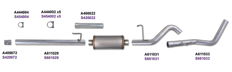 Diamond Eye KIT 3in CB SGL GAS AL FORD 5.4L F150 04-08 Diamond Eye KIT 3in CB SGL GAS AL FORD 5.4L F150 04-08