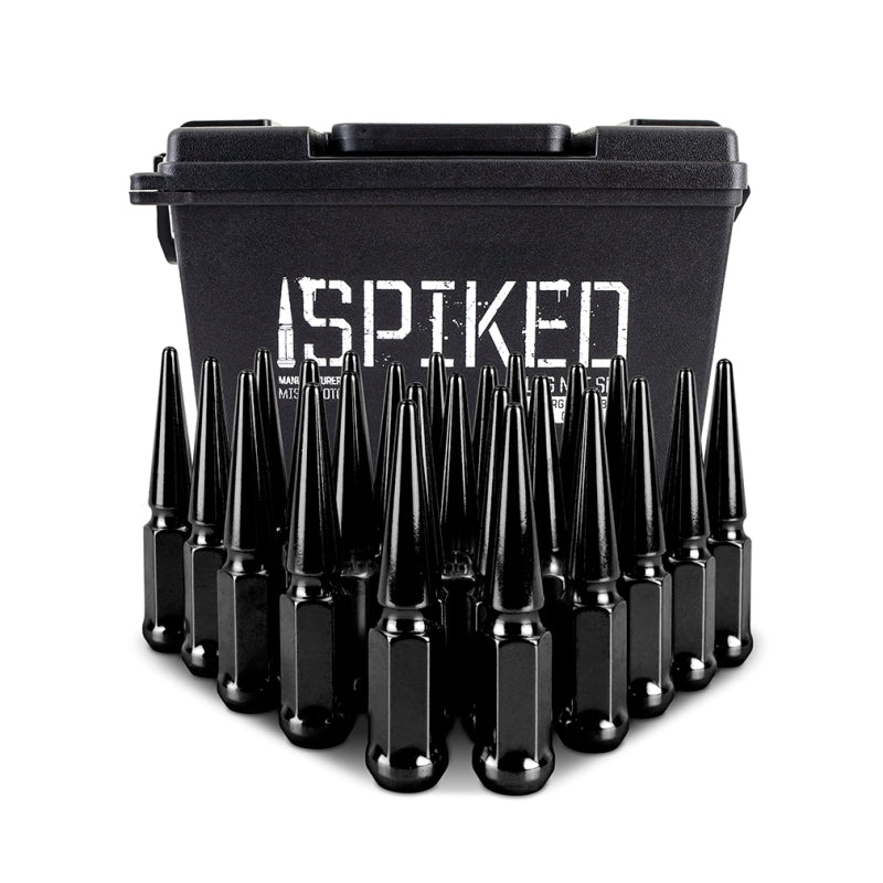 Mishimoto Mishimoto Steel Spiked Lug Nuts M12 x 1.5 24pc Set Black Mishimoto Mishimoto Steel Spiked Lug Nuts M12 x 1.5 24pc Set Black
