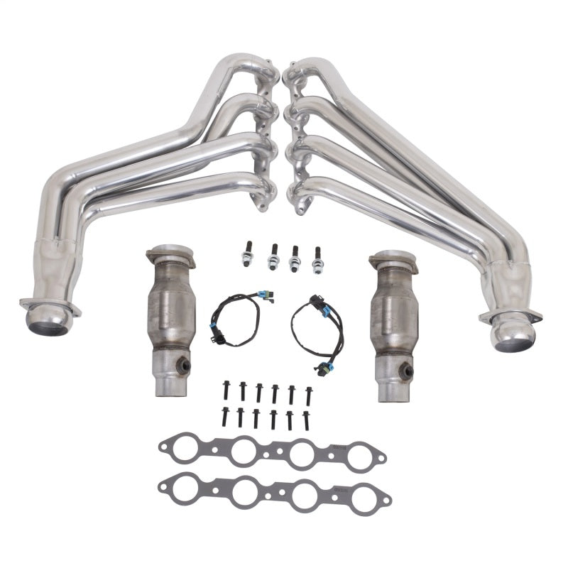 BBK 10-15 Camaro LS3 L99 Long Tube Exhaust Headers With Converters - 1-3/4 Silver Ceramic BBK 10-15 Camaro LS3 L99 Long Tube Exhaust Headers With Converters - 1-3/4 Silver Ceramic
