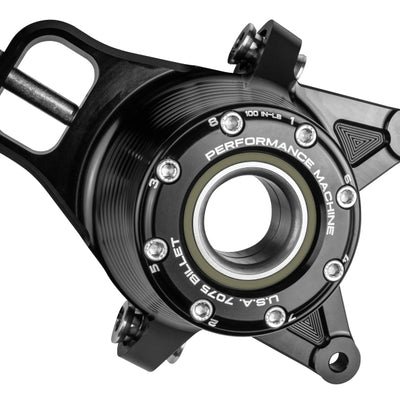 Performance Machine UTV Bearing Carrier Assembly - Black Ano