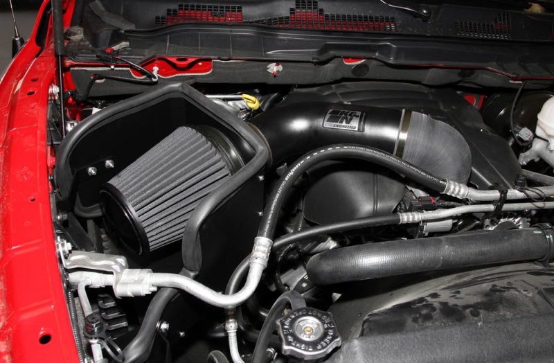 K&N 09-13 Dodge Ram 1500 Pickup 5.7L V8 / 11-13 Ram 1500 5.7L V8 Black Performance Intake Kit K&N 09-13 Dodge Ram 1500 Pickup 5.7L V8 / 11-13 Ram 1500 5.7L V8 Black Performance Intake Kit