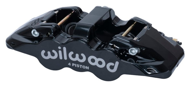 Wilwood Caliper - Aero4-DS Forged Four-Piston Caliper Black 1.12in Piston 1.10in Rotor - Black Wilwood Caliper - Aero4-DS Forged Four-Piston Caliper Black 1.12in Piston 1.10in Rotor - Black