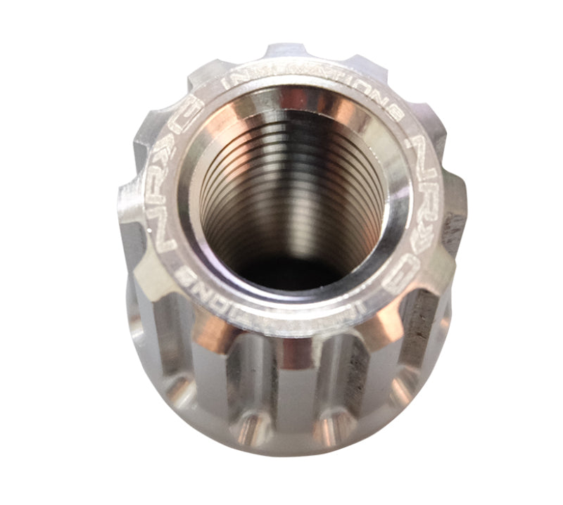 NRG 200 Series M12 X 1.25 Titanium Lug Nut Set - 21 Pc w/Lock Key Socket - Silver NRG 200 Series M12 X 1.25 Titanium Lug Nut Set - 21 Pc w/Lock Key Socket - Silver